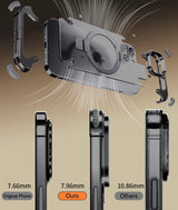 Frameless MagSafe Case with Ring Holder for Apple iPhone 15