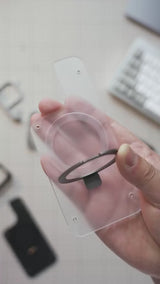 Frameless MagSafe Case with Ring Holder for Apple iPhone 15