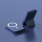Blue magsafe charger with stand