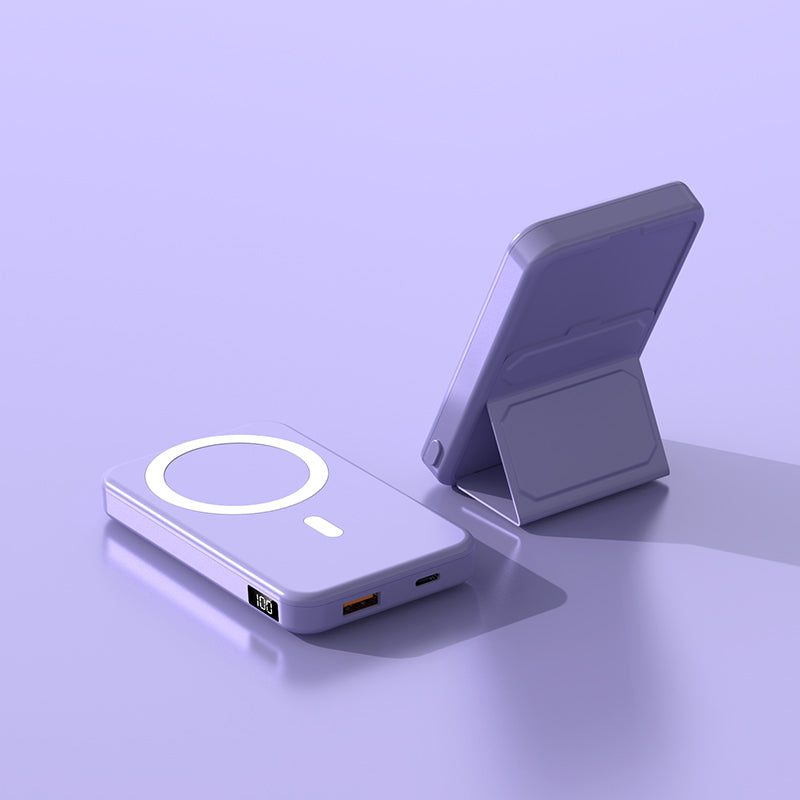 Purple magsafe charger with stand