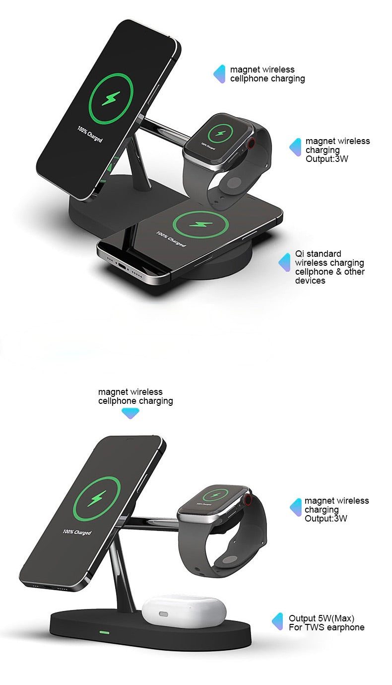 5-in-1 Apple MagSafe Wireless Charging Dock Station (T268)