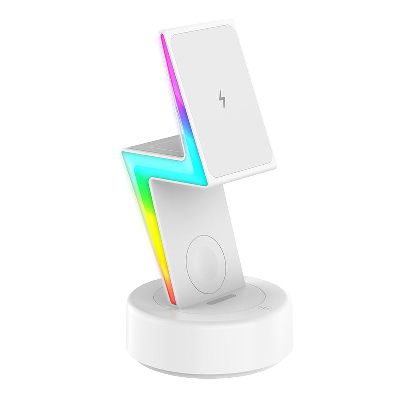 3-in-1 Apple MagSafe Wireless Charging Dock Station (Lightning Bolt)