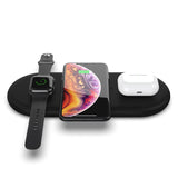 3-in-1 Fast Wireless Charging Dock Station PowerBase for Apple Watch Phone Earphone (X50)