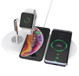 3-in-1 Fast Wireless Charging Dock Station PowerBase for Apple Watch Phone Earphone (X50)