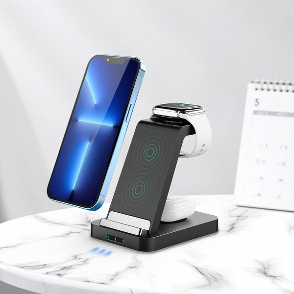 3-in-1 Apple Fast Wireless Charging Dock Station (S5)