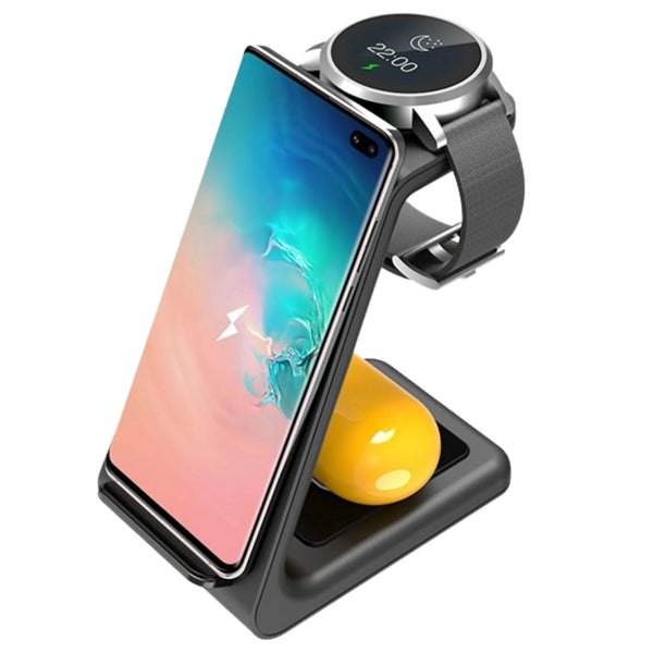 3-in-1 Fast Wireless Charging Dock Station for SAMSUNG Watch Phone Earphone (T3S)