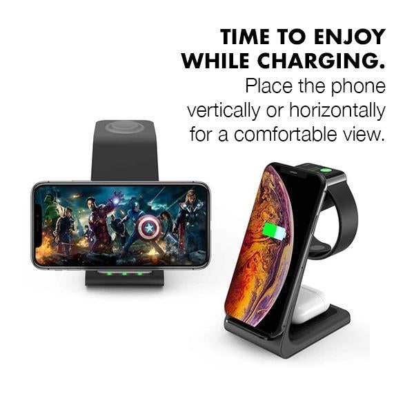 3-in-1 Apple Wireless Charging Dock Station (T3)