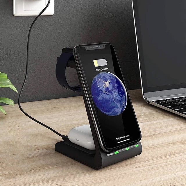 3-in-1 Apple Wireless Charging Dock Station (T3)