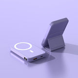 Purple magsafe charger with stand