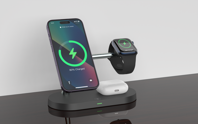 5-in-1 Apple MagSafe Wireless Charging Dock Station (T268)