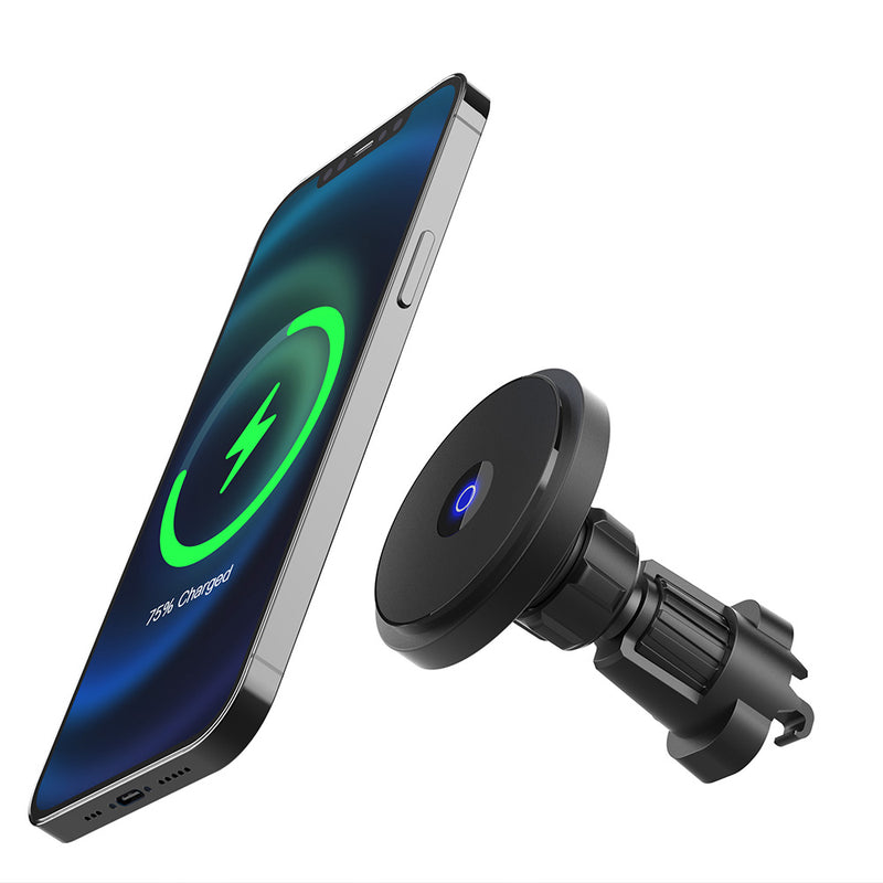 Car Charger Mount 15W MagSafe Fast Wireless Charging for Apple iPhone 15 14 13 12 11 (N5)